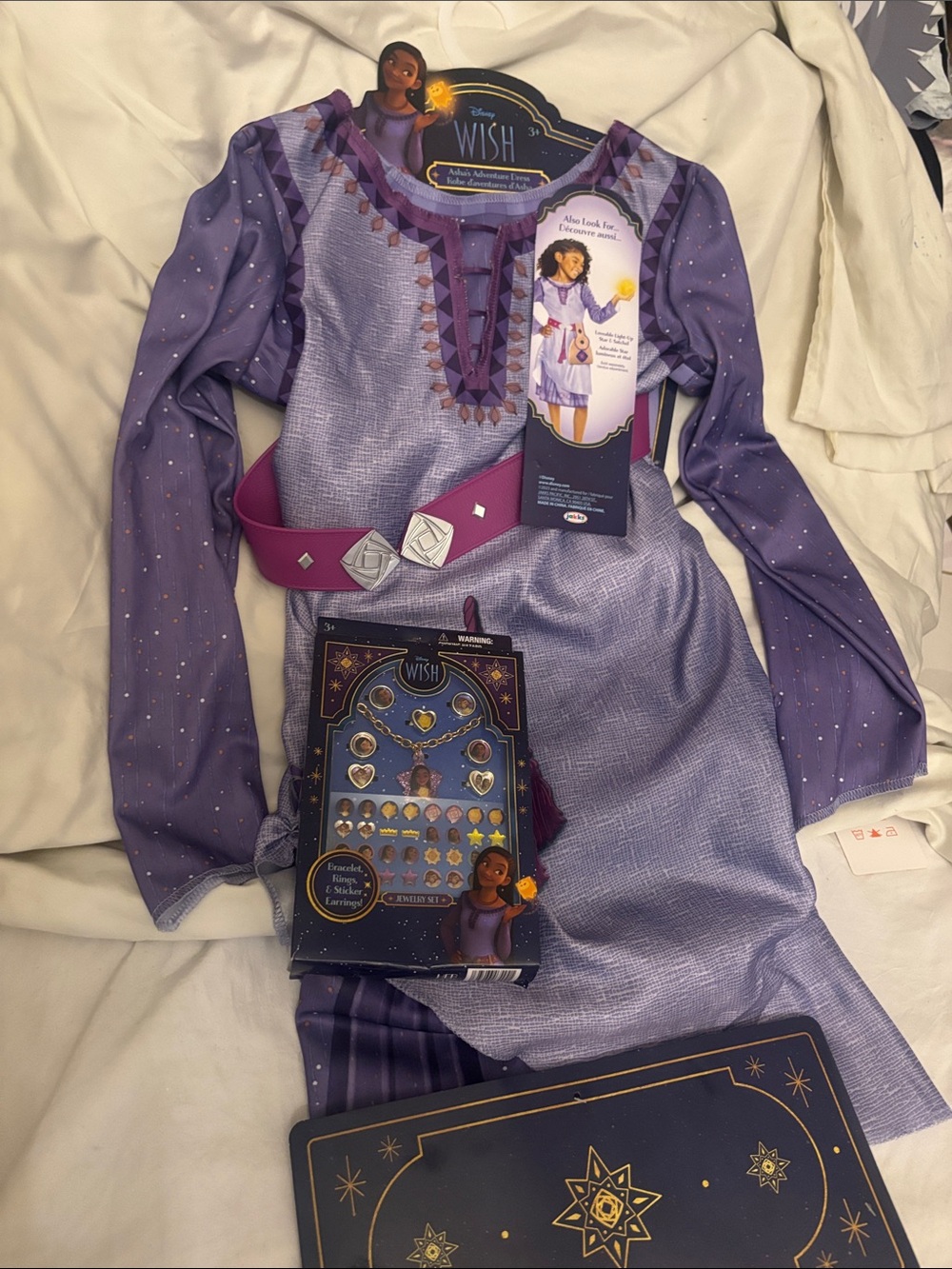 Disney Purple Isabel Princess Costume with Pink Belt and add  Jewelry Set